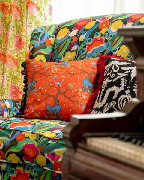 Mindthegap | Transylvanian Rhapsody | Cushion | TREE OF LIFE Coral