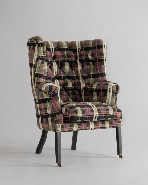 Mindthegap | Transylvanian Rhapsody | CHURCHILL XL CHAIR | KERSCHDORF Plaid Foliage