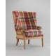 Mindthegap | Transylvanian Rhapsody | WILLIAM DECONSTRUCTED CHAIR | KERSCHDORF Plaid Carrot