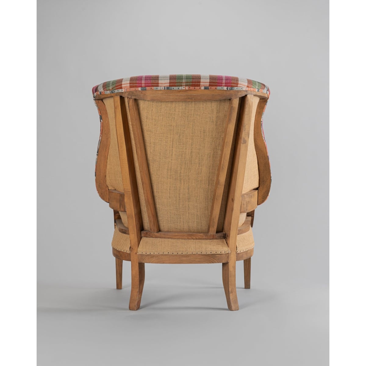Mindthegap | Transylvanian Rhapsody | WILLIAM DECONSTRUCTED CHAIR | KERSCHDORF Plaid Carrot