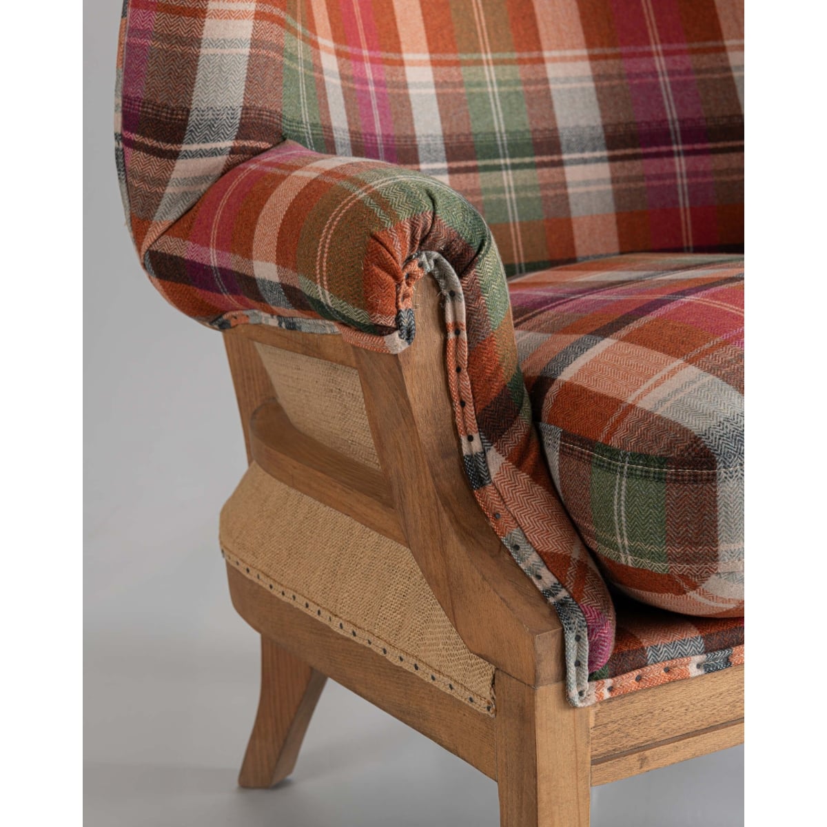 Mindthegap | Transylvanian Rhapsody | WILLIAM DECONSTRUCTED CHAIR | KERSCHDORF Plaid Carrot