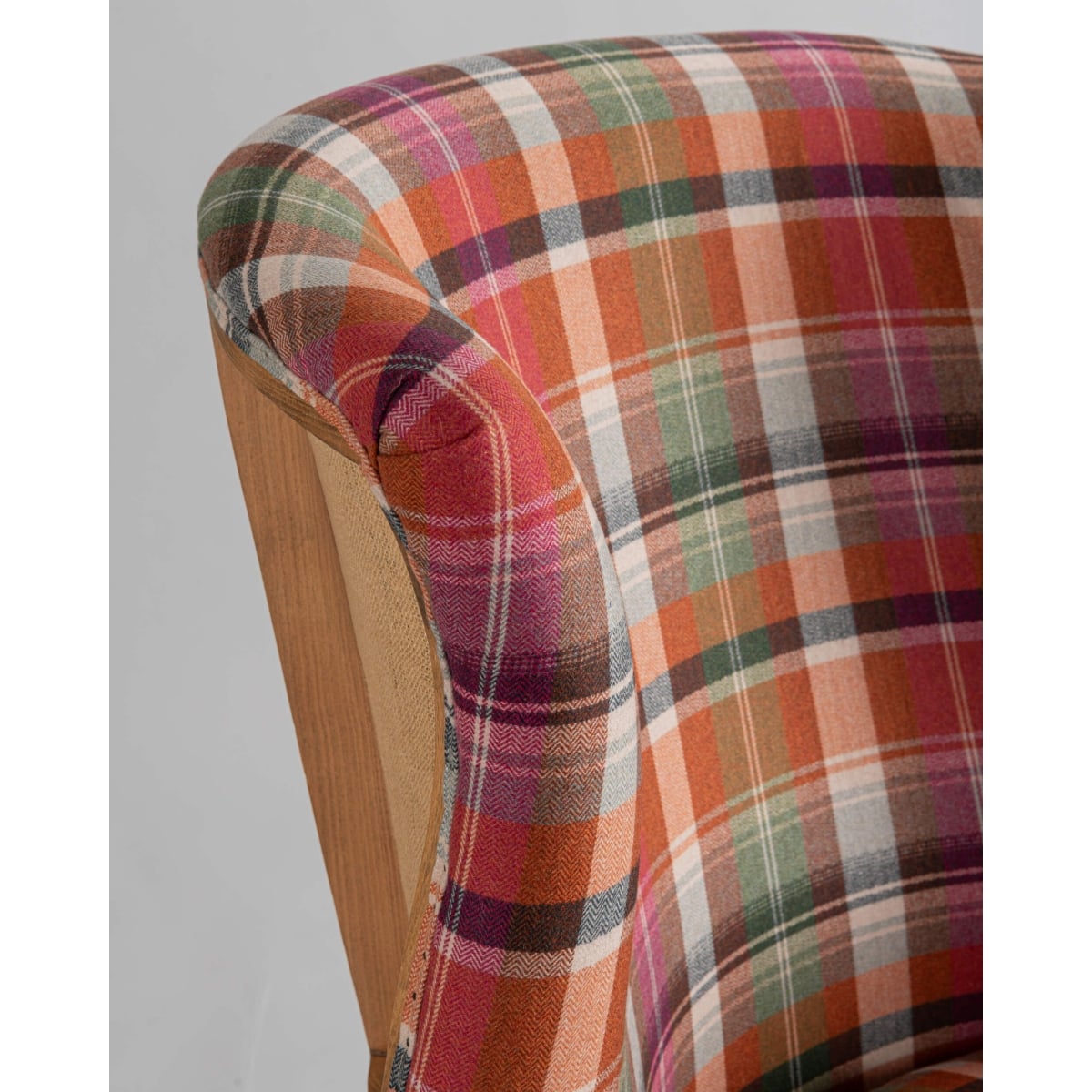 Mindthegap | Transylvanian Rhapsody | WILLIAM DECONSTRUCTED CHAIR | KERSCHDORF Plaid Carrot