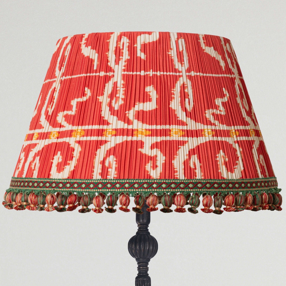 Mindthegap | Transylvanian Rhapsody | Lampshade | ELYSIA IKAT Crimson Pleated