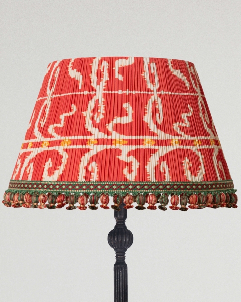 Mindthegap | Transylvanian Rhapsody | Lampshade | ELYSIA IKAT Crimson Pleated
