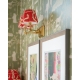 Mindthegap | Transylvanian Rhapsody | Wall Shade | ELYSIA IKAT Crimson Pleated