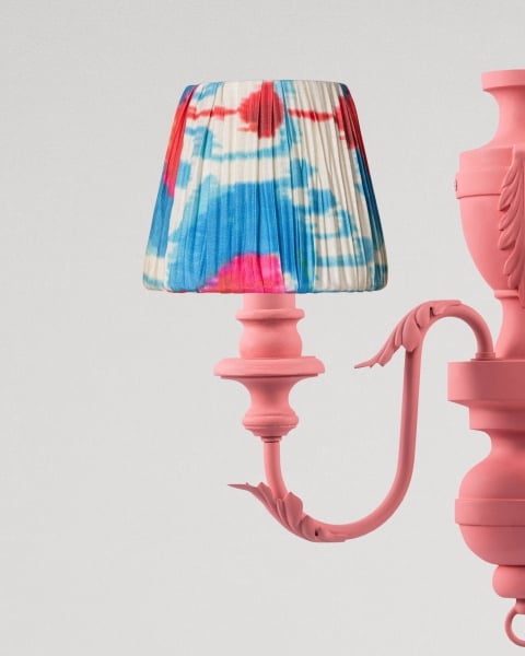 Mindthegap | Transylvanian Rhapsody | Wall Shade | IKAT PEACOCK FEATHER Pleated