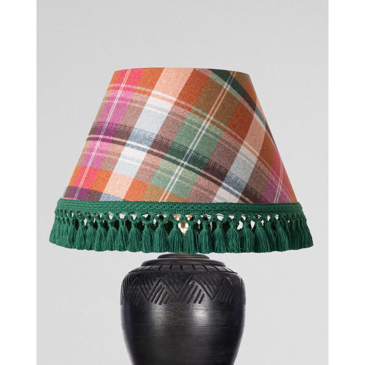 Mindthegap | Transylvanian Rhapsody | Lampshade | KERSCHDORF Plaid Carrot