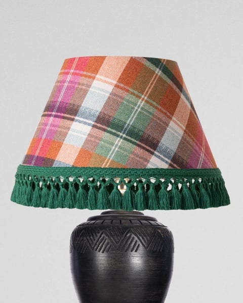 Mindthegap | Transylvanian Rhapsody | Lampshade | KERSCHDORF Plaid Carrot