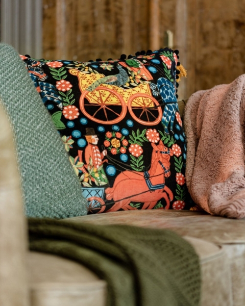 MINDTHEGAP | TYROL APRES-SKI HOME COLLECTION | Cushion | FASNACHT Anthracite