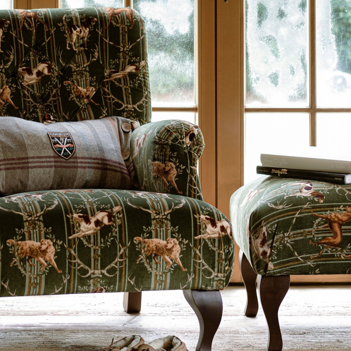 MINDTHEGAP | TYROL APRES-SKI HOME COLLECTION | Fabric | MOUNTAIN DOGS Cypress