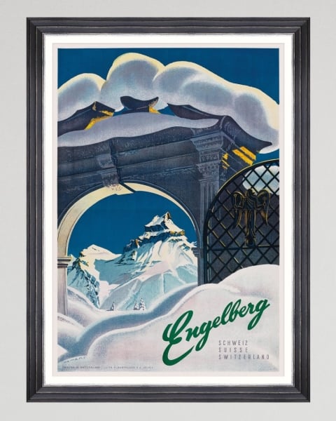 MINDTHEGAP | TYROL APRES-SKI HOME COLLECTION | Framed Art | ENGELBERG Poster
