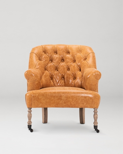 MINDTHEGAP | TYROL APRES-SKI HOME COLLECTION | Chair | ST. GERMAINE - CAMBRIDGE CHESTNUT leather