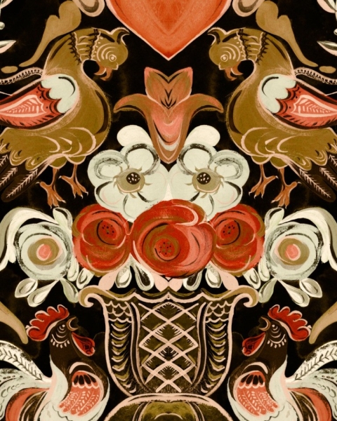 MINDTHEGAP | TYROL APRES-SKI HOME COLLECTION | GOLDENE HENNE Wallpaper | WP20687