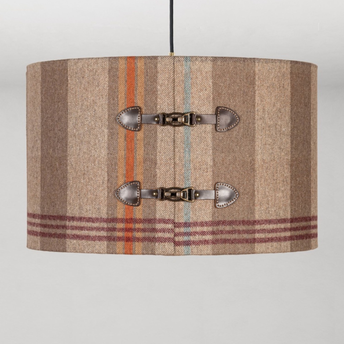 MINDTHEGAP | TYROL APRES-SKI HOME COLLECTION | Pendant Lamp | CHALET Wool Leather Buckles 