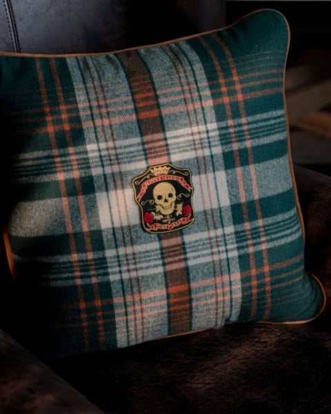 MINDTHEGAP | WOODSTOCK '69 | Cushion | Monterey Plaid Green Wool I