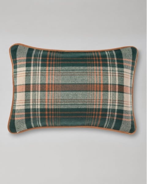 MINDTHEGAP | WOODSTOCK '69 | Cushion | Monterey Plaid Green Wool 