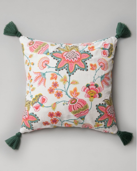 MINDTHEGAP | WOODSTOCK '69 | Cushion | Midsummer Floral Embroidered