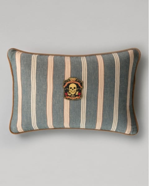 MINDTHEGAP | WOODSTOCK '69 | Cushion | Oregon Stripes Denim Washed 