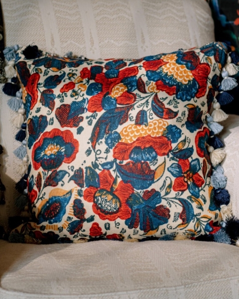 MINDTHEGAP | WOODSTOCK '69 | Cushion | REMONDINI FLORAL 