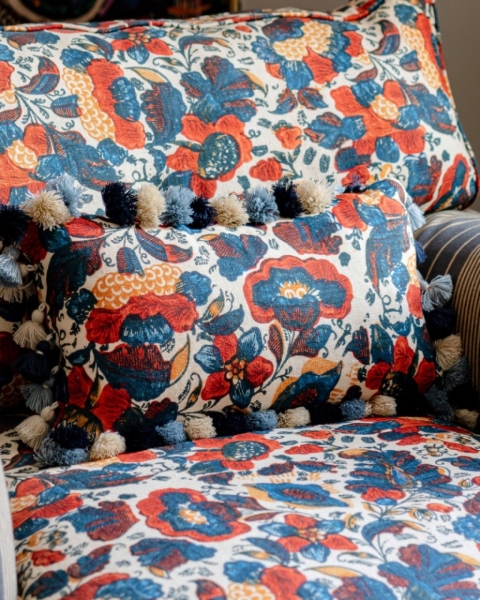 MINDTHEGAP | WOODSTOCK '69 | Cushion | REMONDINI FLORAL 