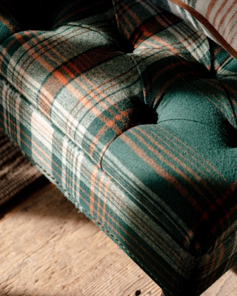 MINDTHEGAP | WOODSTOCK '69 | Fabric | MONTEREY PLAID Green Woven