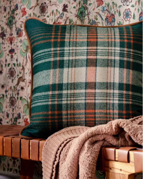 MINDTHEGAP | WOODSTOCK '69 | Fabric | MONTEREY PLAID Green Woven