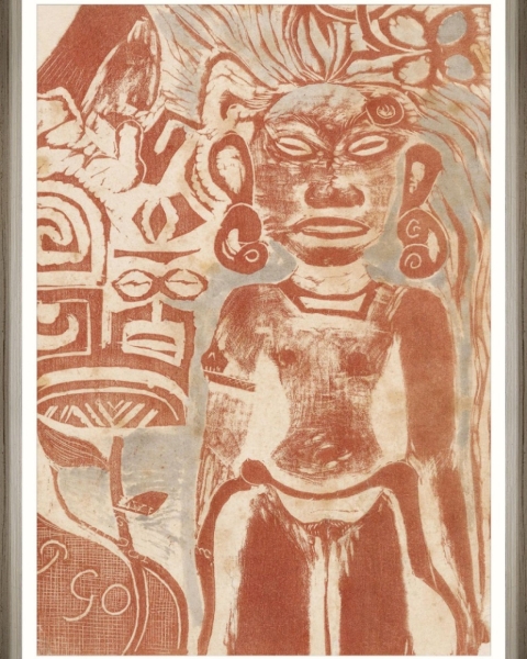 MINDTHEGAP | WOODSTOCK '69 | Framed Art | Goddess Hina by Paul Gauguin