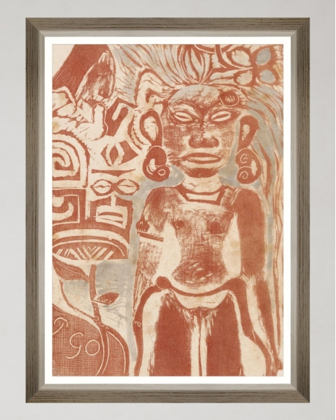 MINDTHEGAP | WOODSTOCK '69 | Framed Art | Goddess Hina by Paul Gauguin