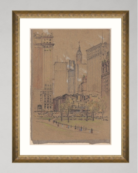 MINDTHEGAP | WOODSTOCK '69 | Framed Art | New York by Joseph Pennell 