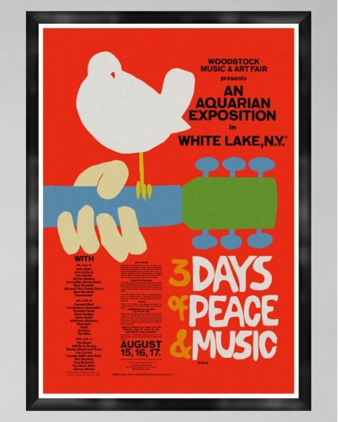 MINDTHEGAP | WOODSTOCK '69 | Framed Art | WOODSTOCK '69 Poster 