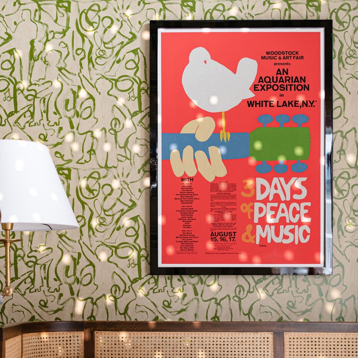 MINDTHEGAP | WOODSTOCK '69 | Framed Art | WOODSTOCK '69 Poster 