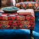 MINDTHEGAP | WOODSTOCK '69 | Sofa | SARAY OTTOMAN - PSYCHEDELIA Fabric