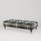 MINDTHEGAP | WOODSTOCK '69 | Sofa | SARAY OTTOMAN - MONTEREY PLAID Green Woven Fabric