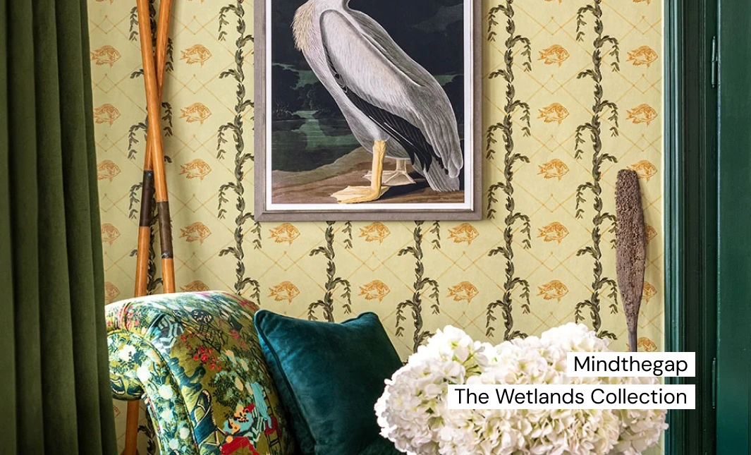 Seaweed pattern wallpaper by mindthegap collection