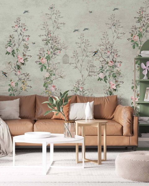 TM | Cage Rose et Verte | MUR5043A
