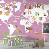 TM | Pink Cotton Maps | MUR7027B