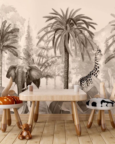 TM | Monochrome Coconut Tree | MUR7051