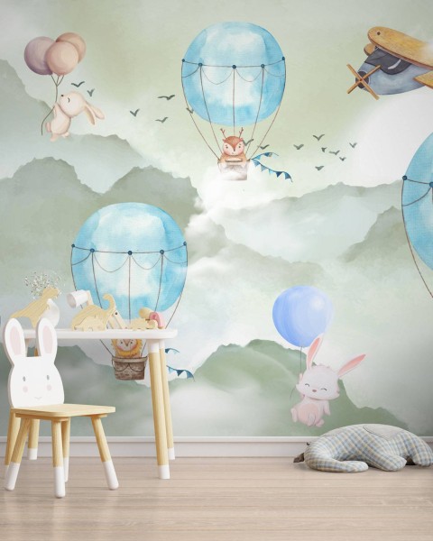 TM | Hot Air Balloon in Green| MUR7258