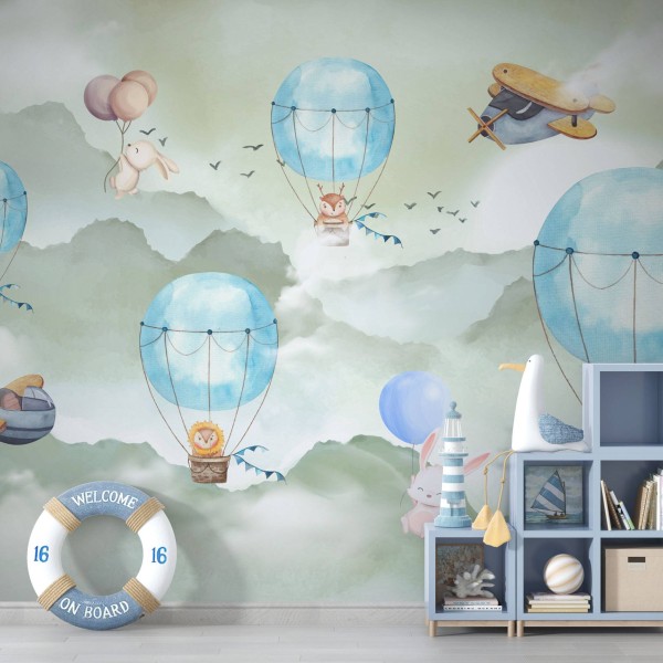 TM | Hot Air Balloon in Green| MUR7258