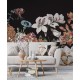 TM | Black Flowers Garden | MUR7290