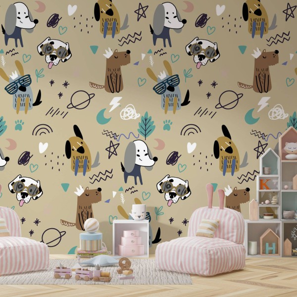 TM | Cool Dogs in Brown | MUR7310A