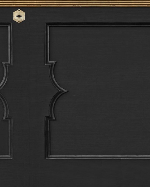 NLXL | European Wallpaper | MRV-24 black wainscoting