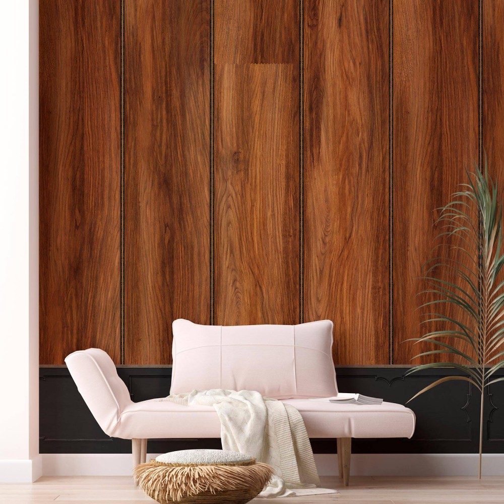 NLXL | European Wallpaper | MRV-29 Mahogany Wood Panels