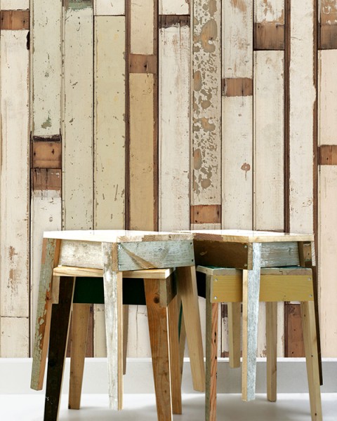 NLXL / PHE-01 SCRAPWOOD WALLPAPER BY PIET HEIN EEK