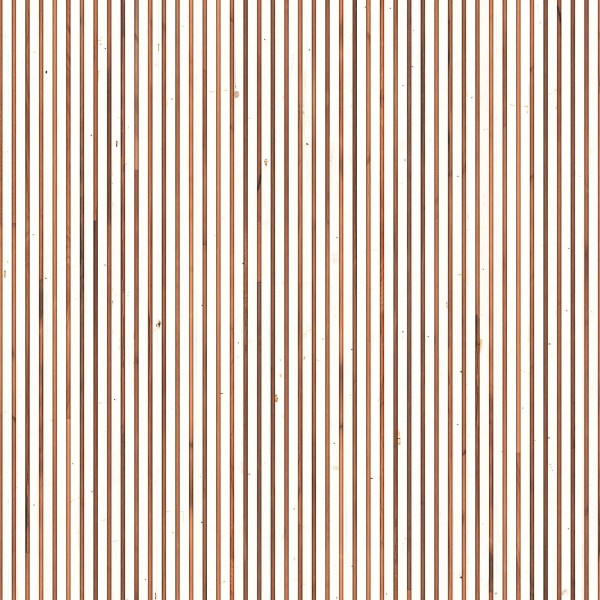 NLXL / White on teak Timber Strips / TIM-03