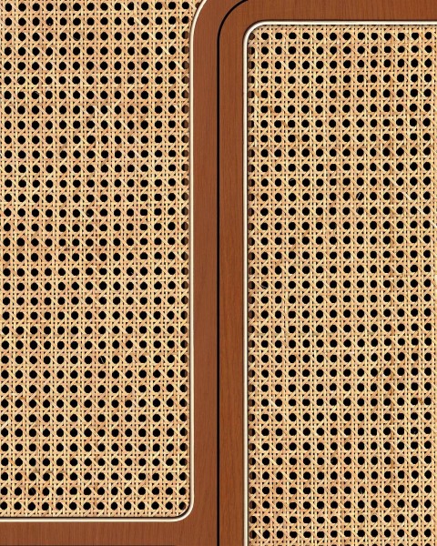 NLXL | European Wallpaper | VOS-06 Angel Cane Webbing Mahogany