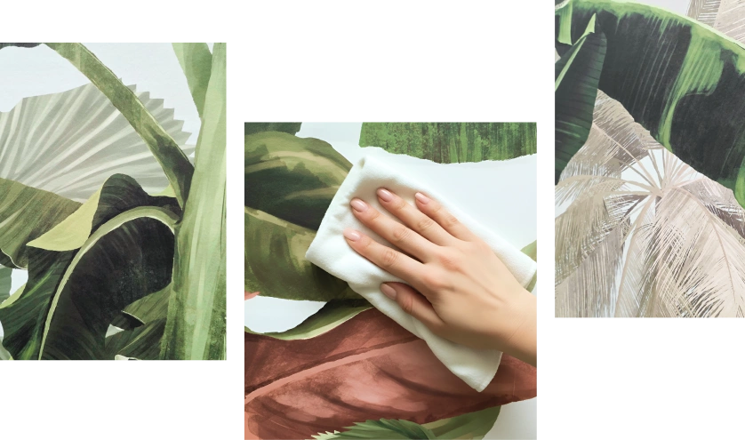 Wallpaper easy to clean