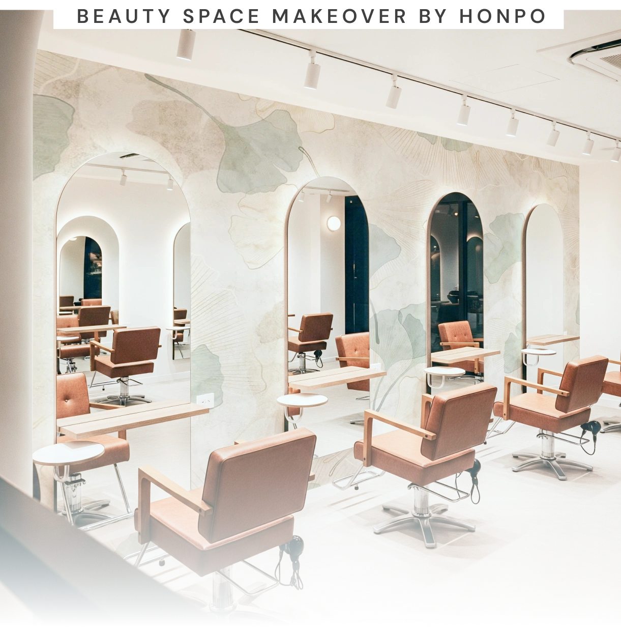 Beauty and wellnes installation wallpaper