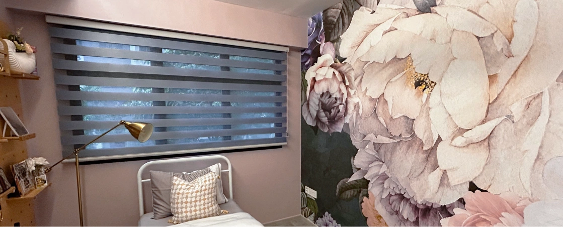 Big floral mural for your bedroom area