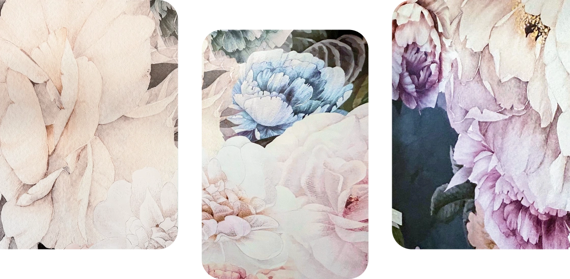 Floral Mural Wallpaper detail